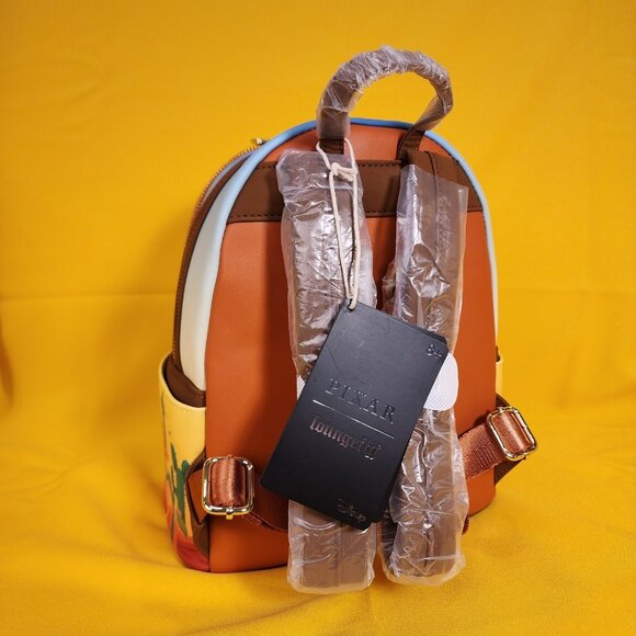 Loungefly Disney Pixar Cars Lightning McQueen and Mater Desert Mini Backpack NEW - Picture 6 of 11